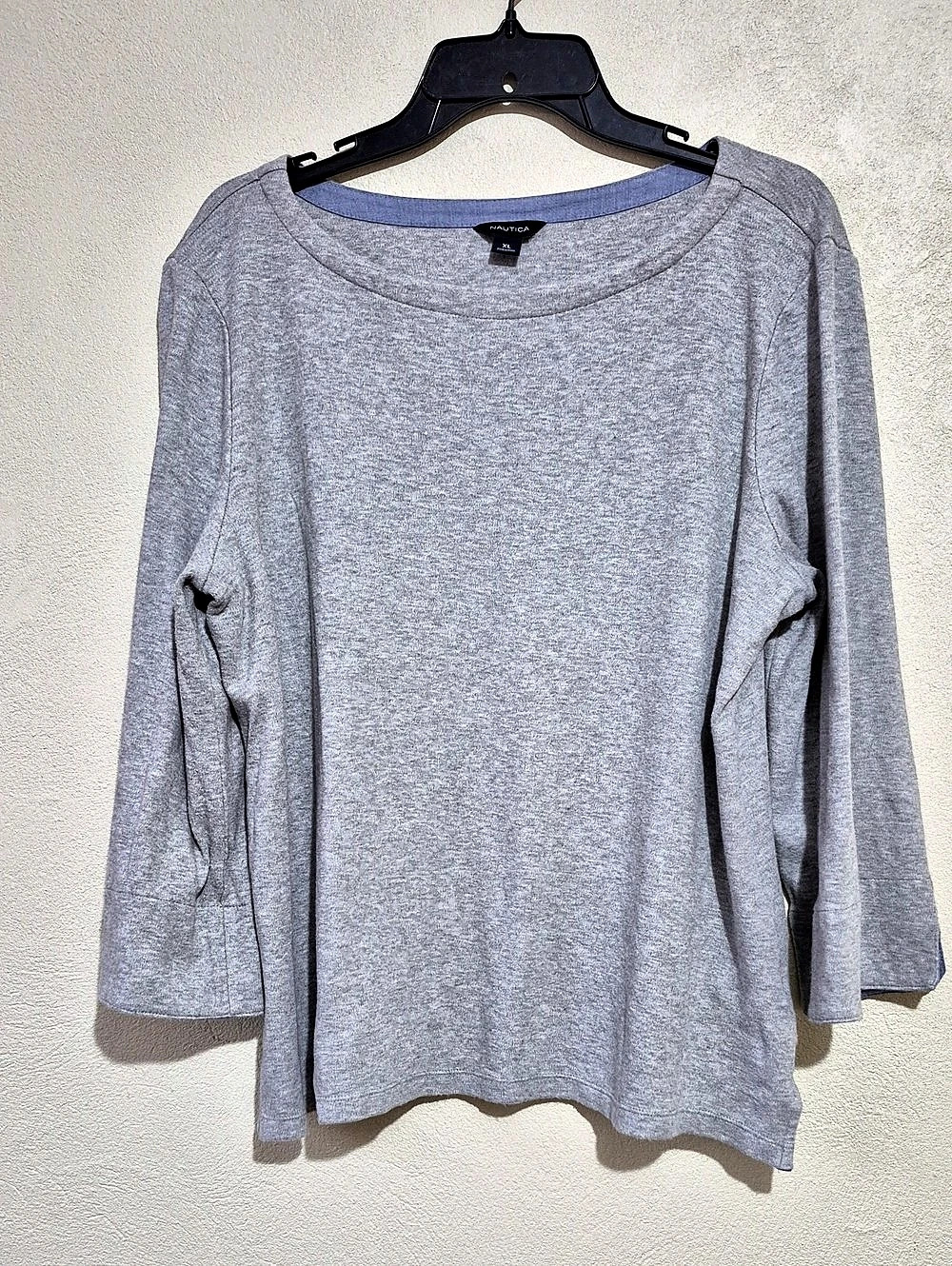 Nautica Long Sleeve Top in Gray XL